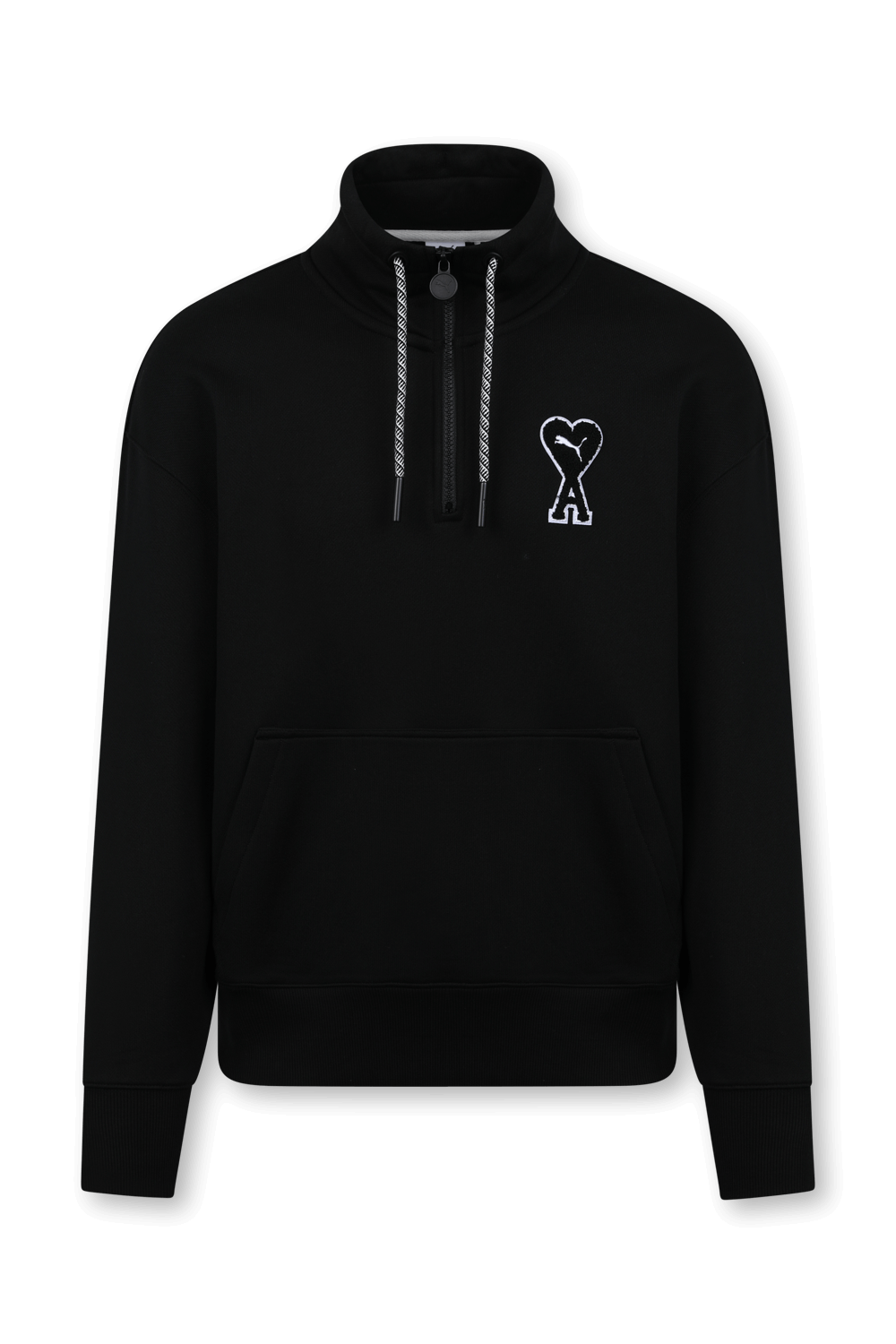 תמונה קידמית של פומה X אמי סווטשירט צווארון מרוכסן