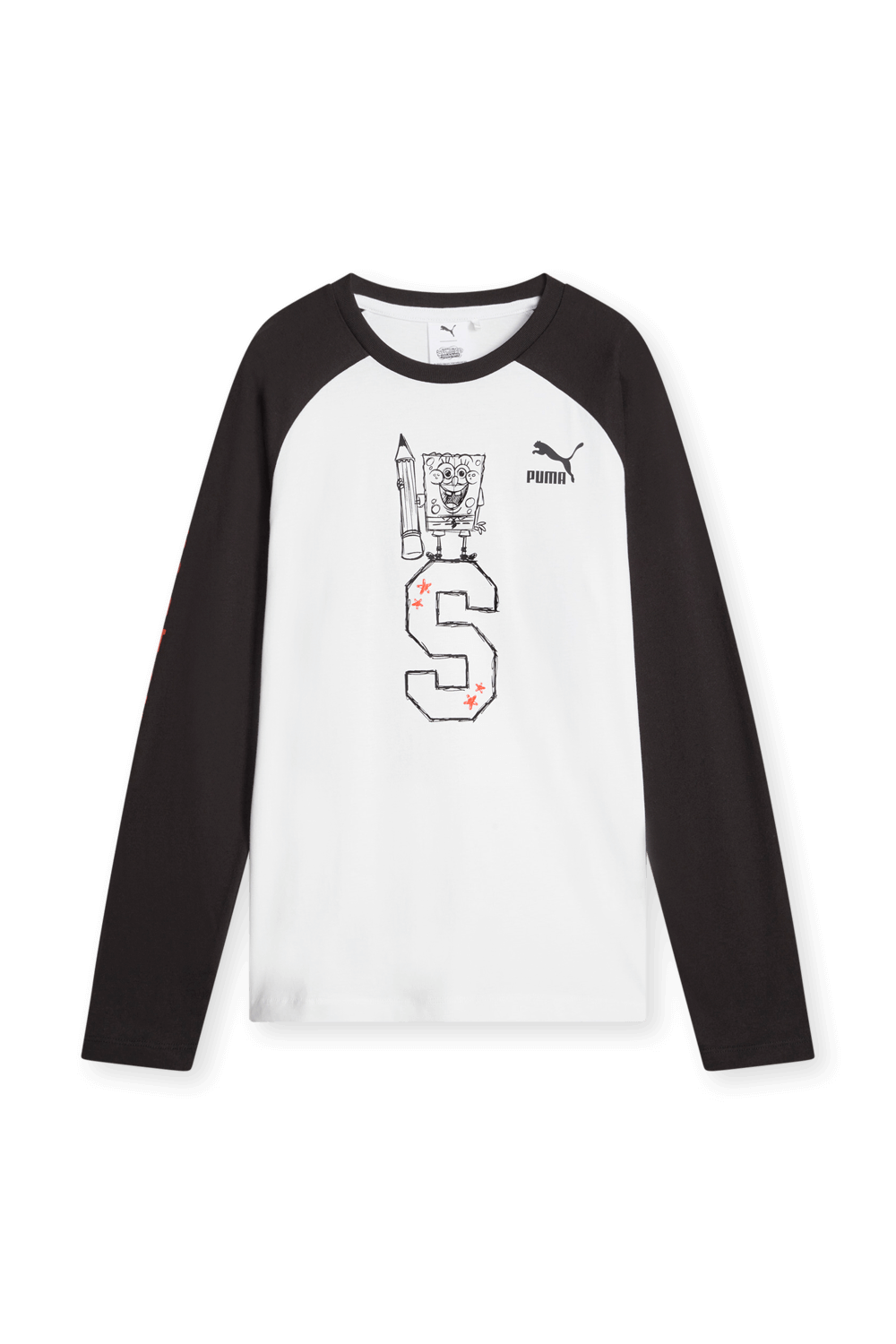 תמונה קידמית של פומה X בובספוג חולצת טי ארוכה - גילאי 7-16 שנים