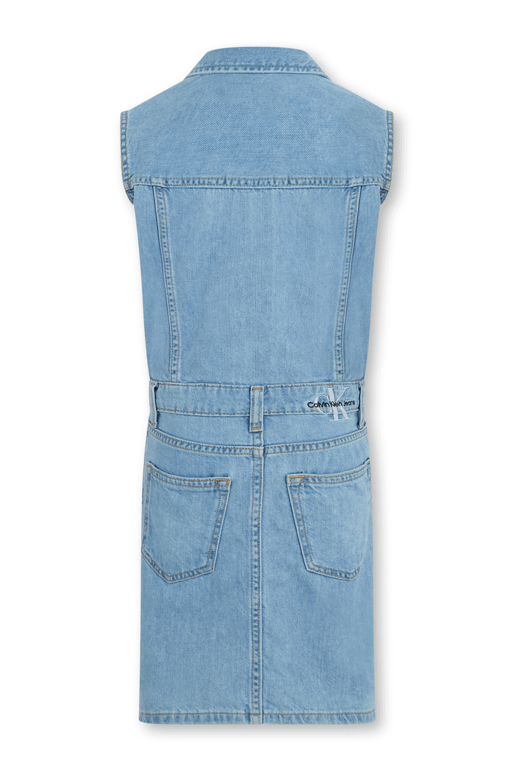 שמלת ג'ינס ללא שרוולים - גילאי 4-16 CALVIN KLEIN