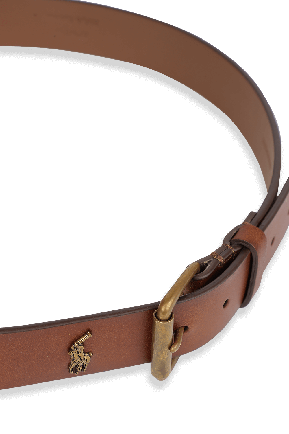 תמונת פנים של Polo Player Leather Belt in Brown