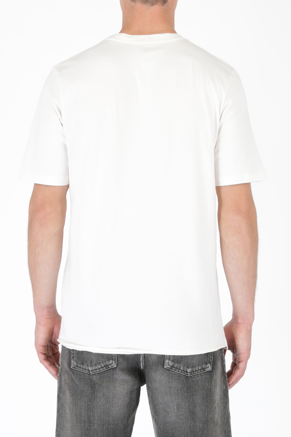 תמונת דוגמן אחורית של Surfer Print T-Shirt In White