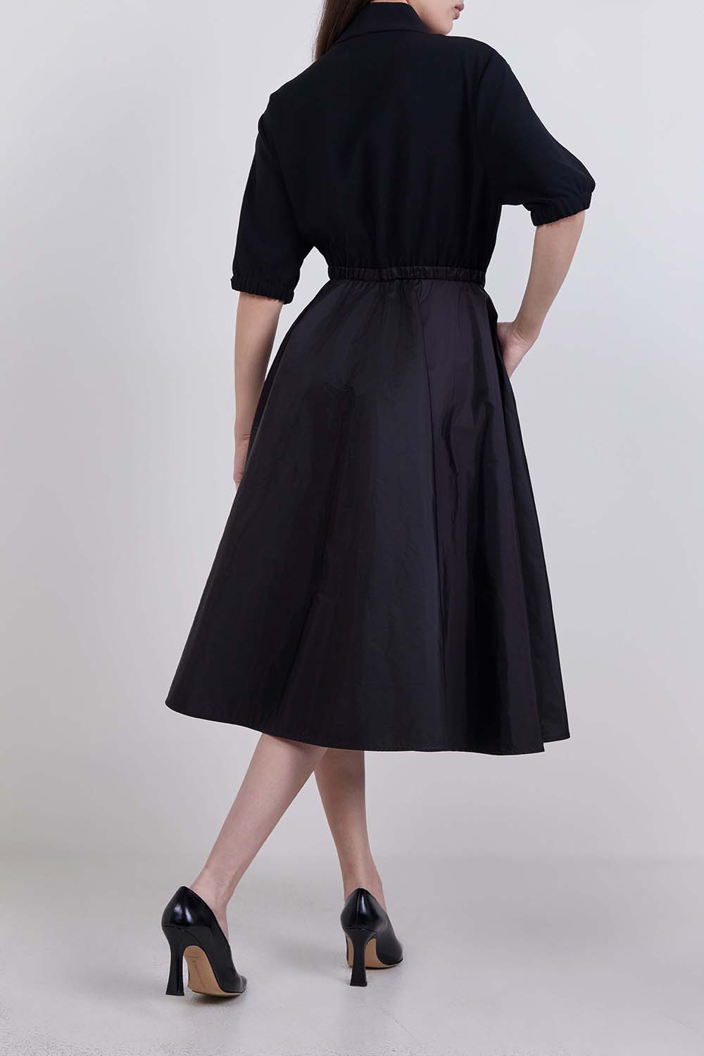 תמונת דוגמן אחורית של שמלת מידי