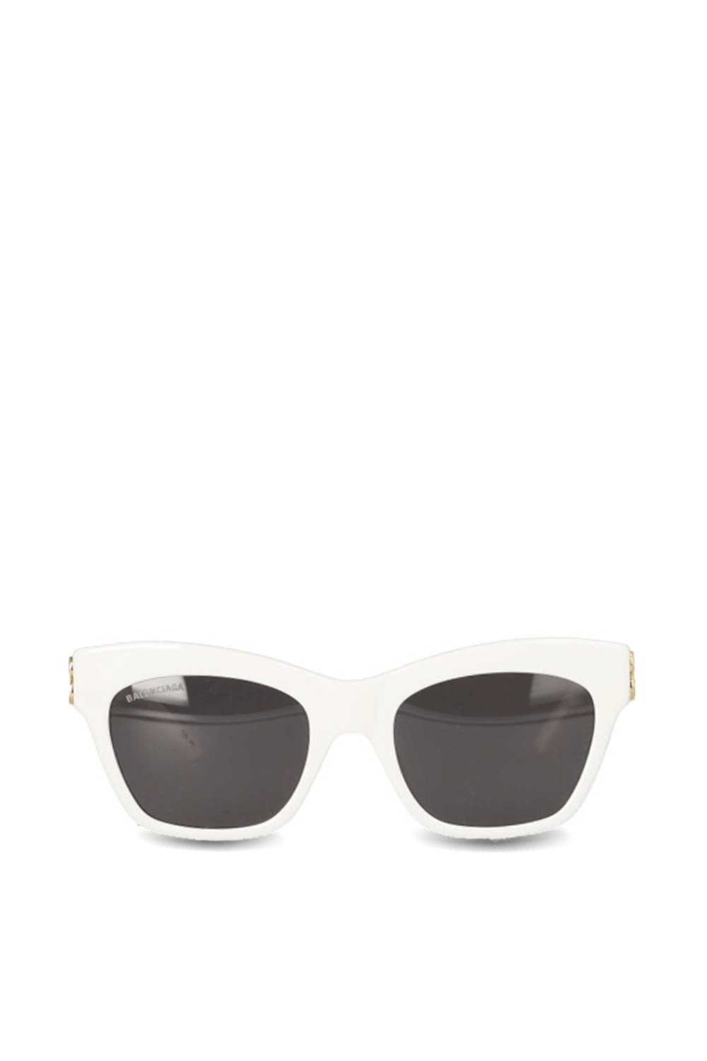 תמונה קידמית של Dynasty Monogram Logo Sunglasses in White
