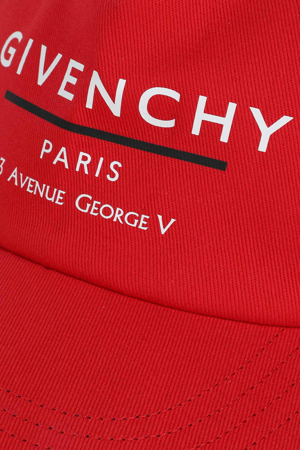 כובע בייסבול באדום עם לוגו GIVENCHY KIDS