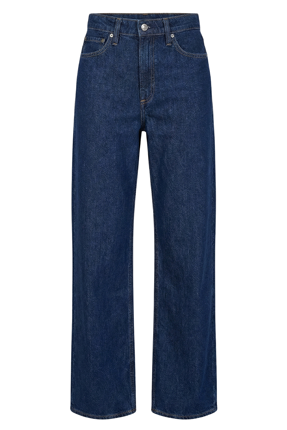 תמונה קידמית של מכנסי ג'ינס לוגן בגזרה רחבה