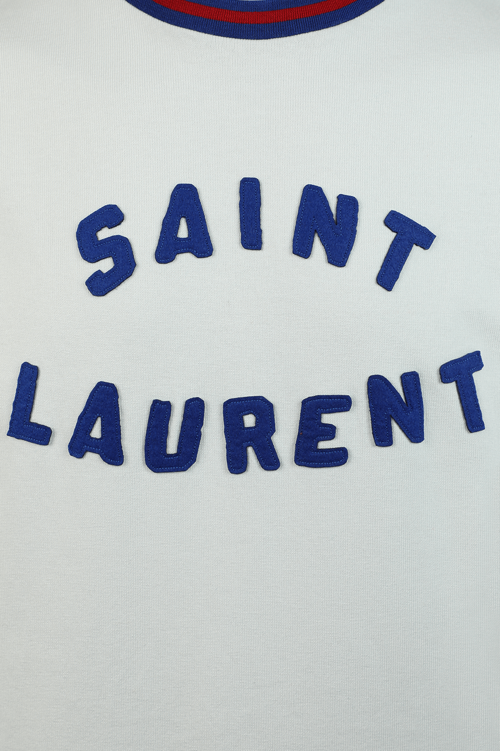 חולצת לוגו לבנה SAINT LAURENT