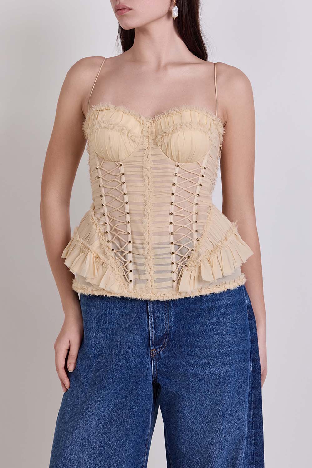 תמונת דוגמן קידמית של מחוך משי