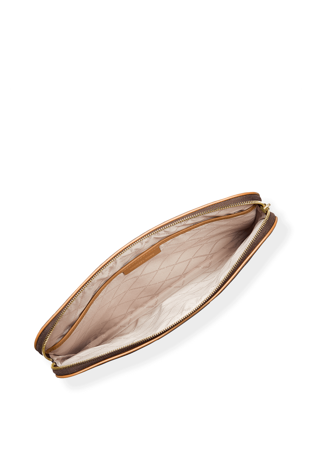 תמונה אחורית של Jet Set Logo Stripe 15 Inch Laptop Case in Brown