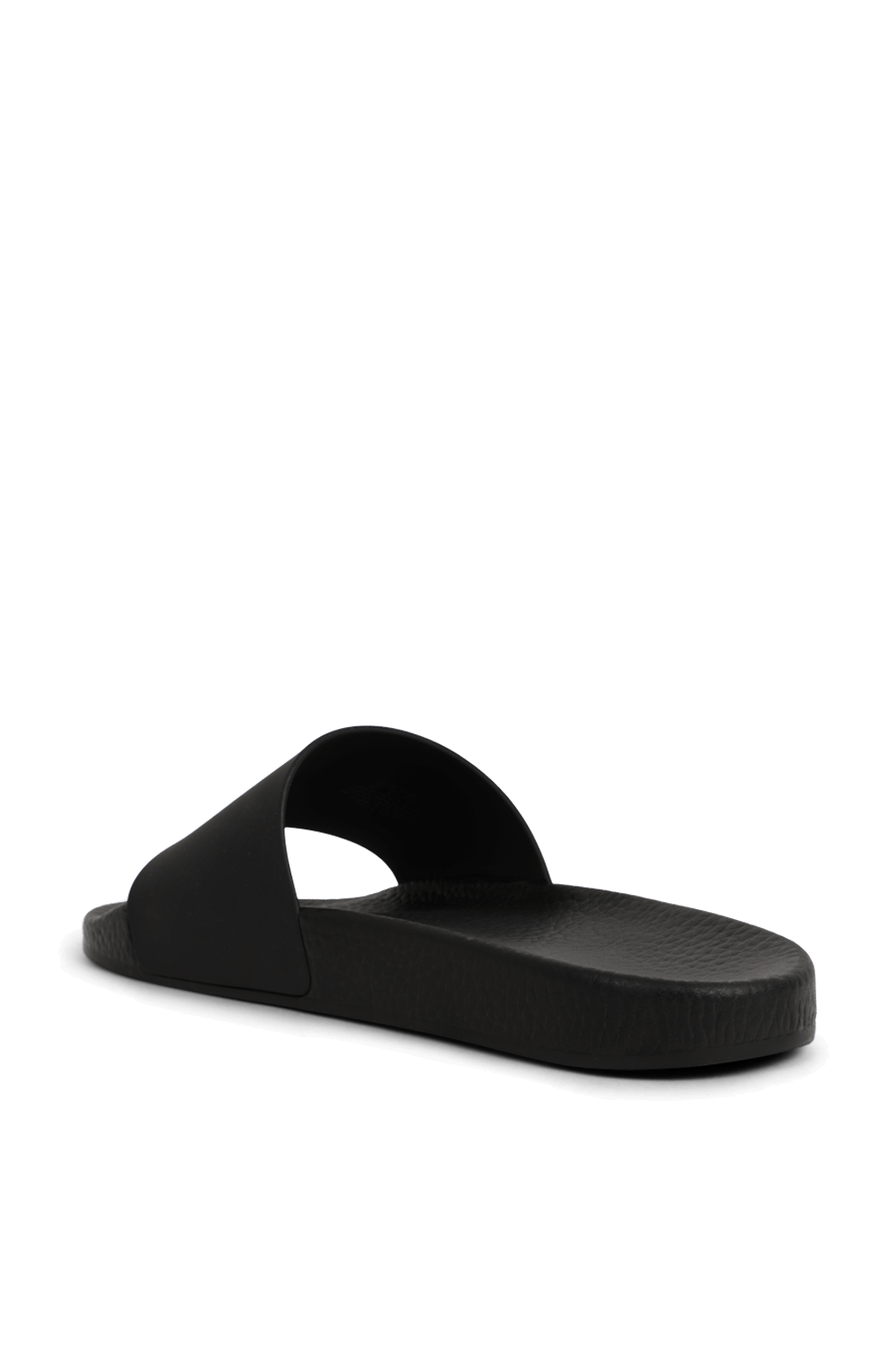 תמונה אחורית של כפכפי סליידס עם סמל הפרש