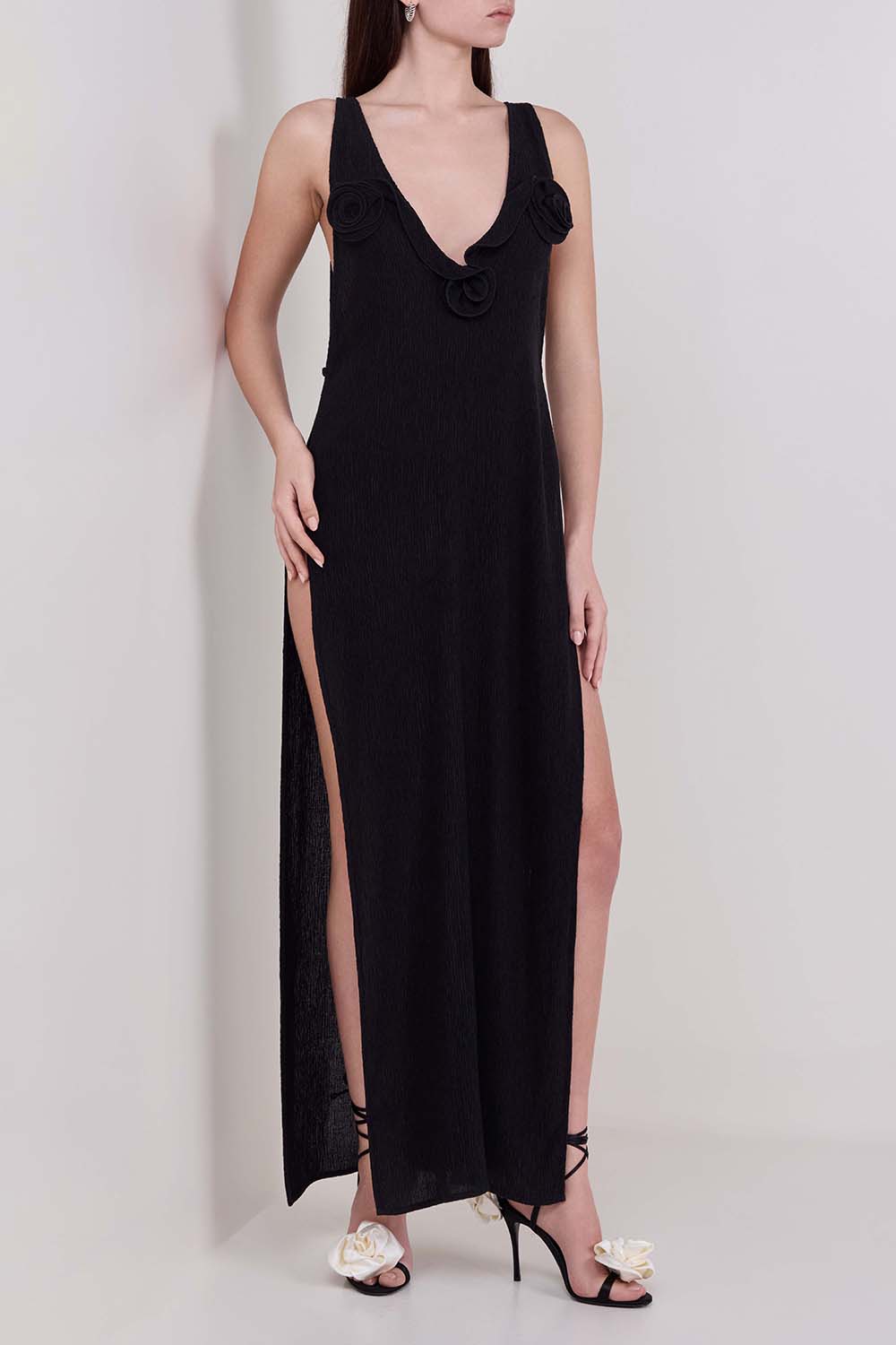 תמונת דוגמן קידמית של שמלת מקסי