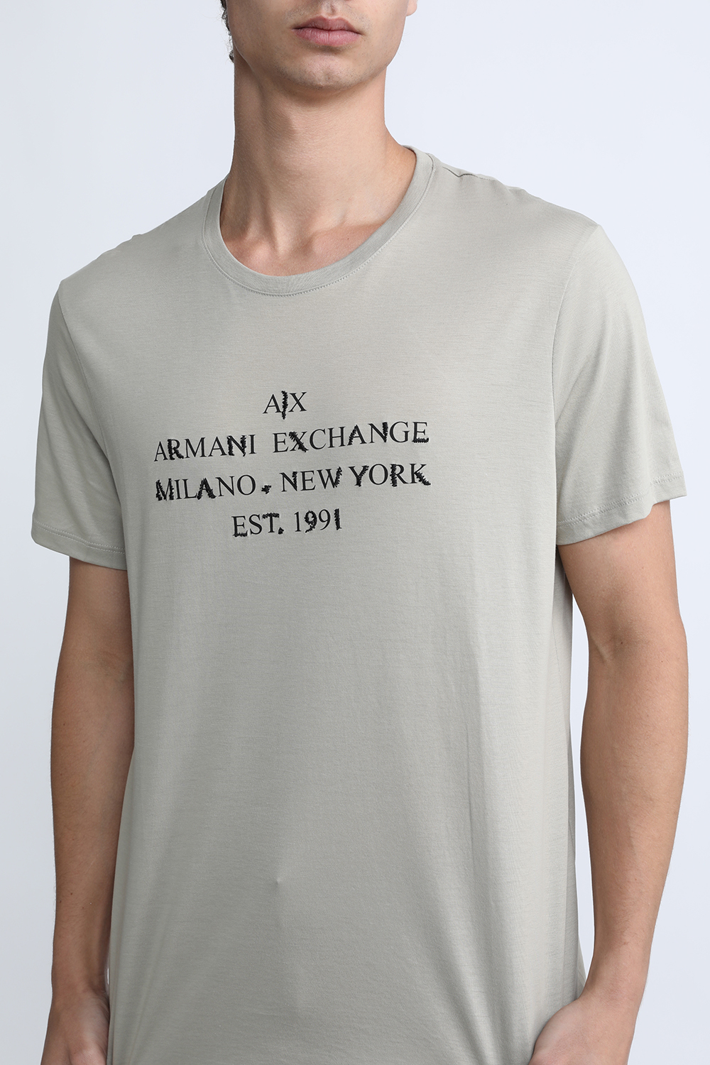 חולצת טי מכותנה ARMANI EXCHANGE