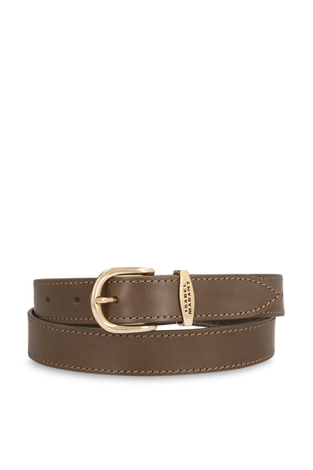 תמונה קידמית של חגורת עור