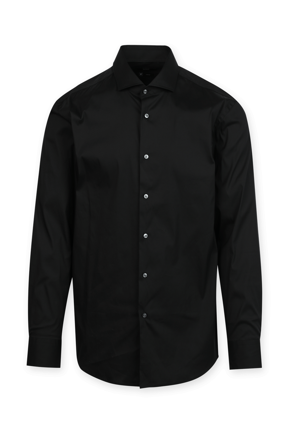 Jason Straight Fit Business Shirt in Black BOSS