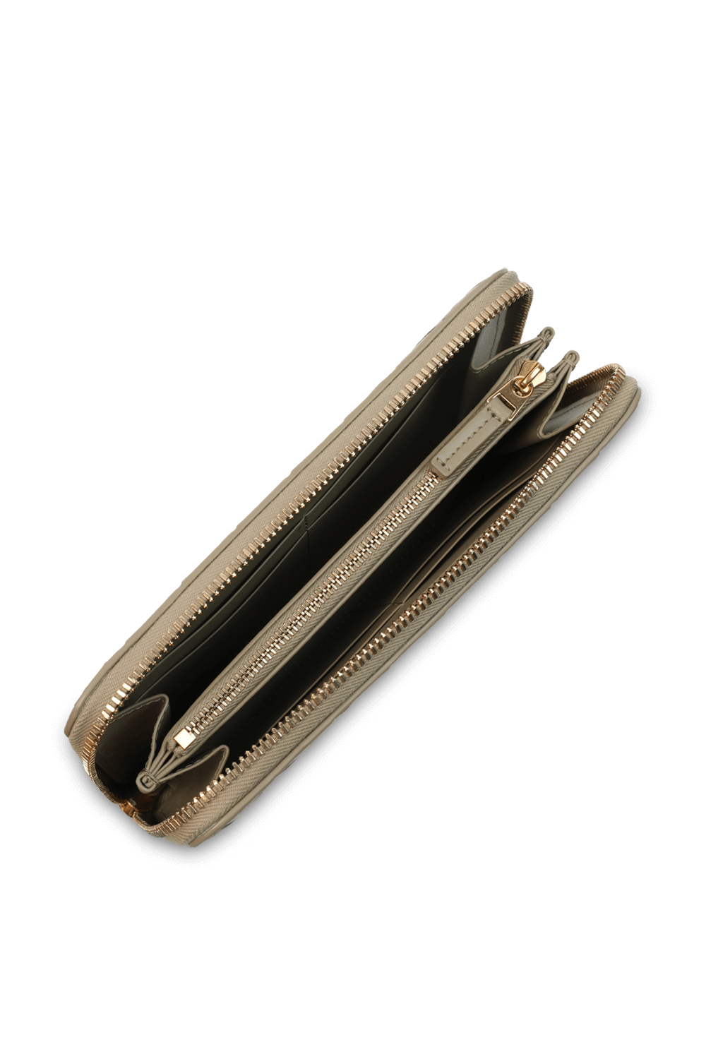 תמונת פנים של ארנק שתי וערב מרוכסן מעור