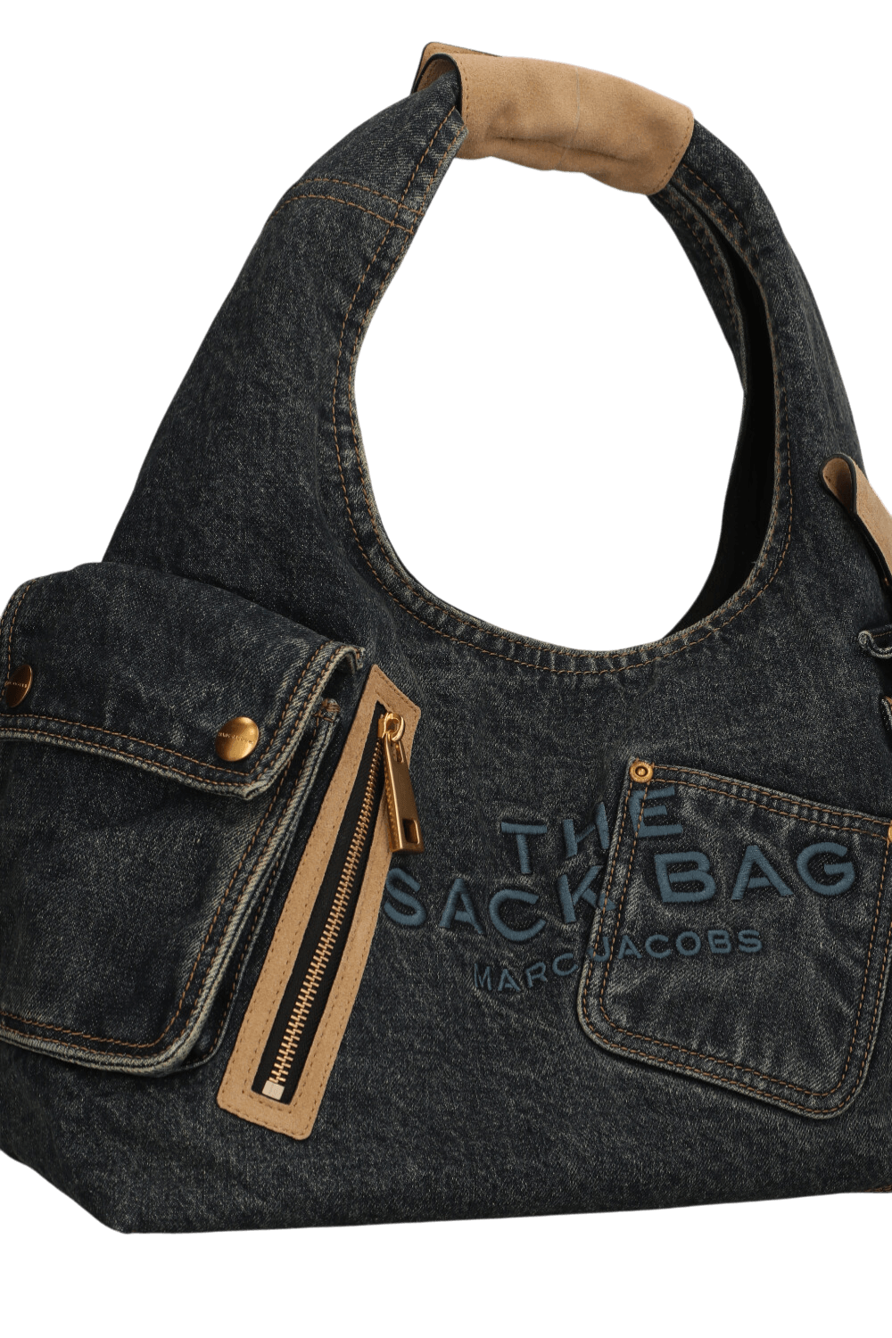 תמונת תקריב של תיק כתף דה סאק