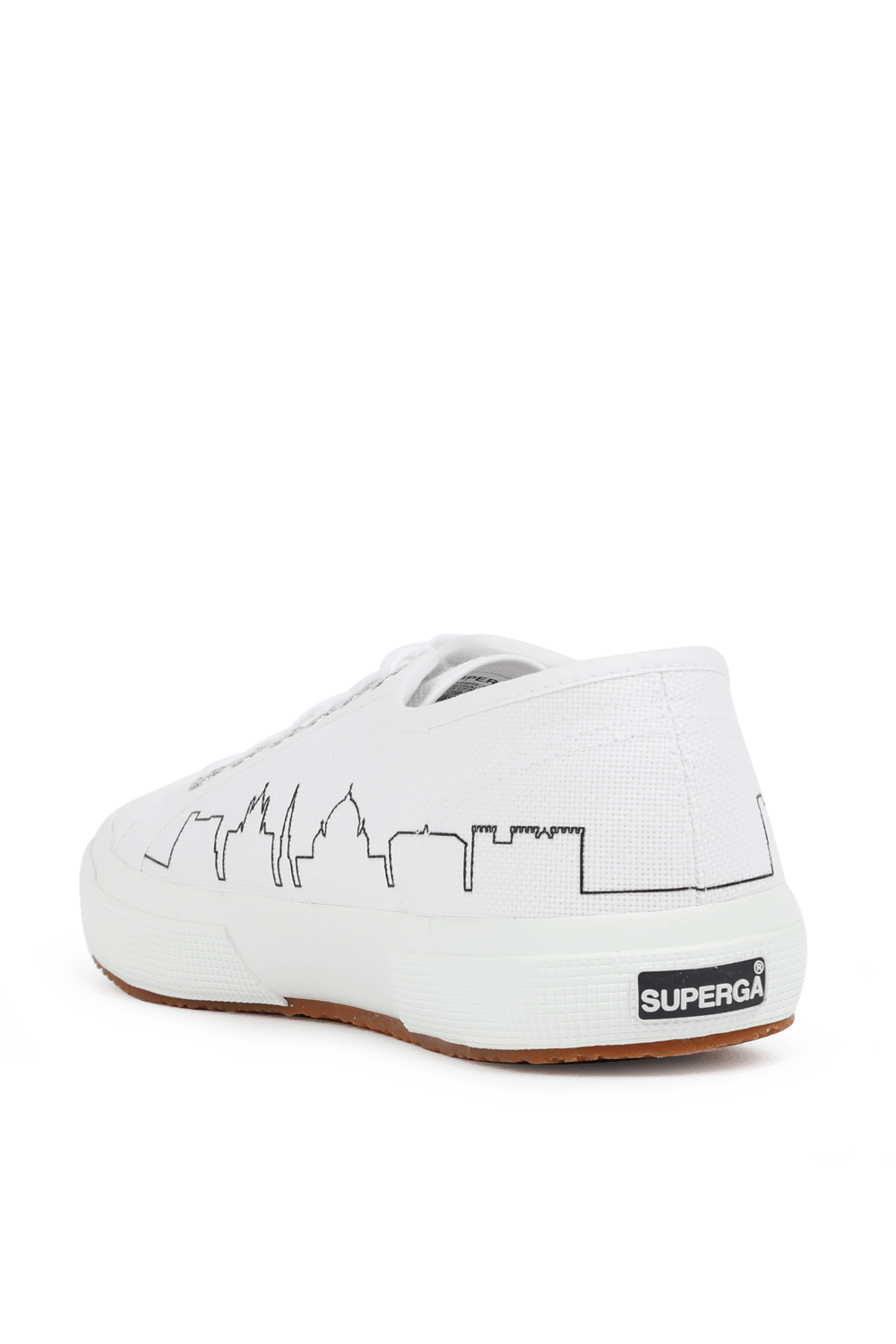 תמונה אחורית של Throeback x Superga  2750 Sneakers in White