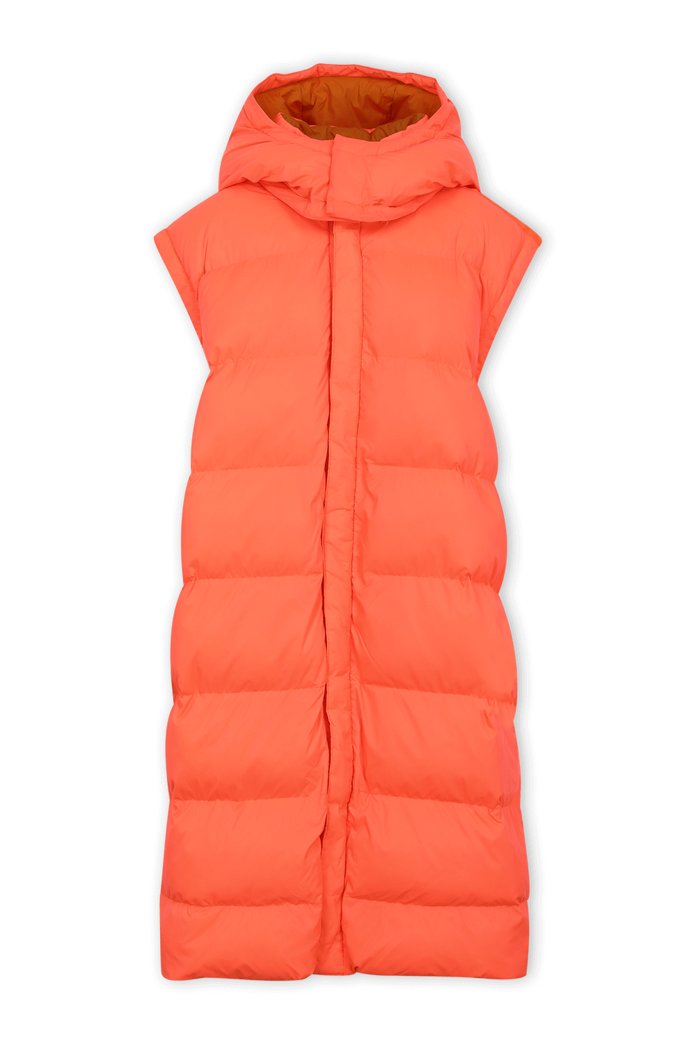 תמונה אחורית של אדידס X אייבי פארק מעיל פוך ארוך עם שרוולים נשלפים