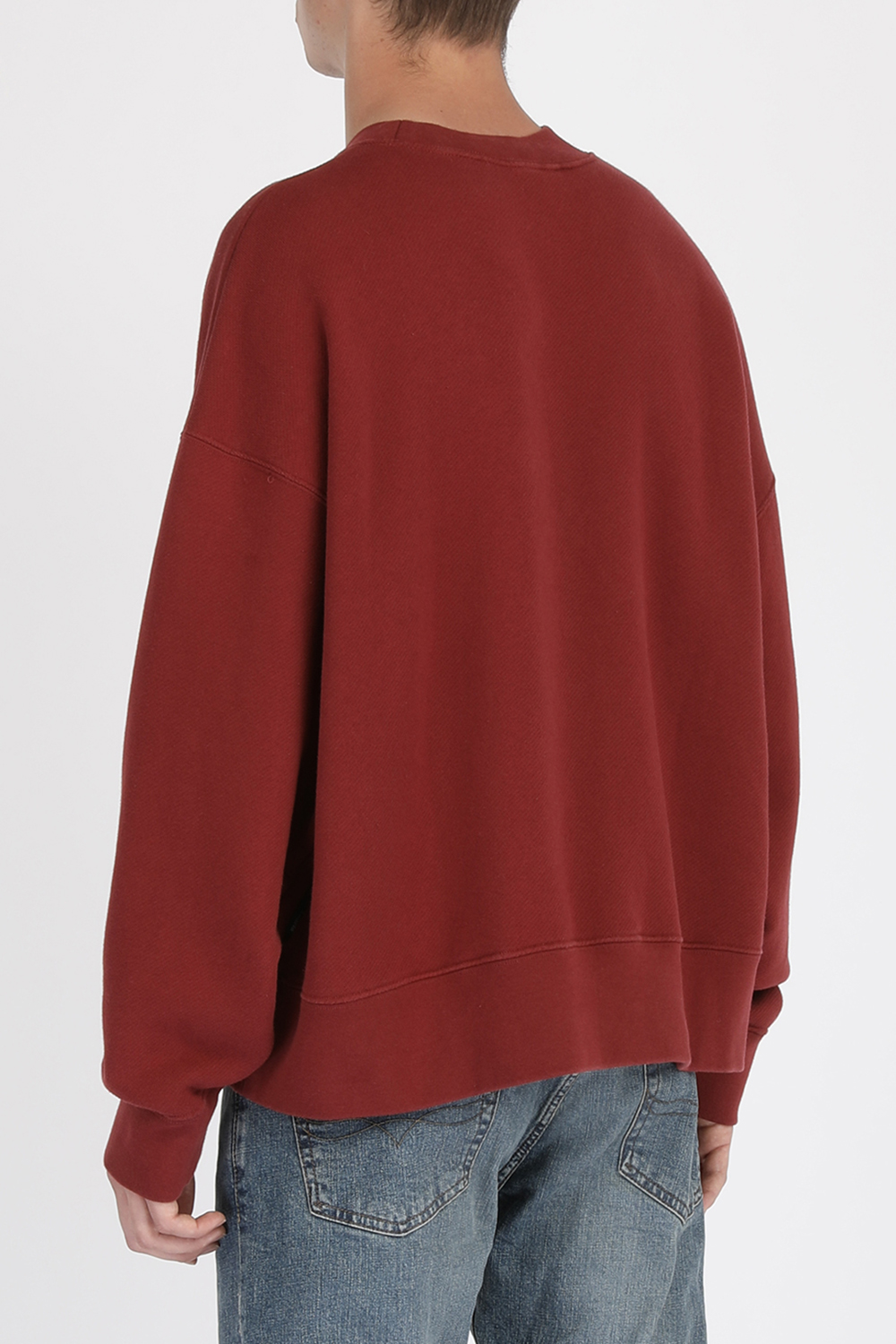 red crew sweatshirt