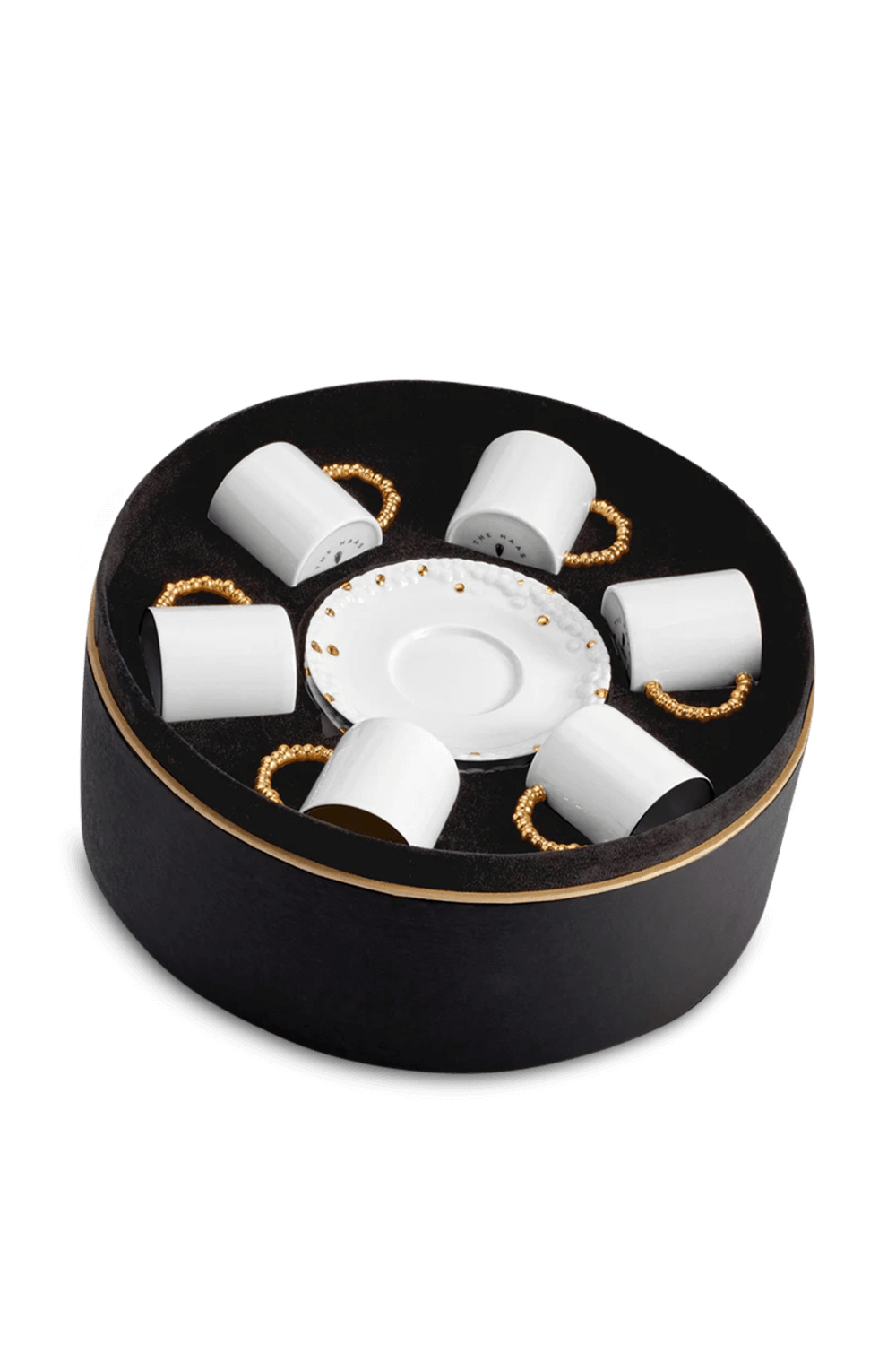 תמונה קידמית של HAAS Gold Espresso Cup + Saucer  (Gift Box of 6)