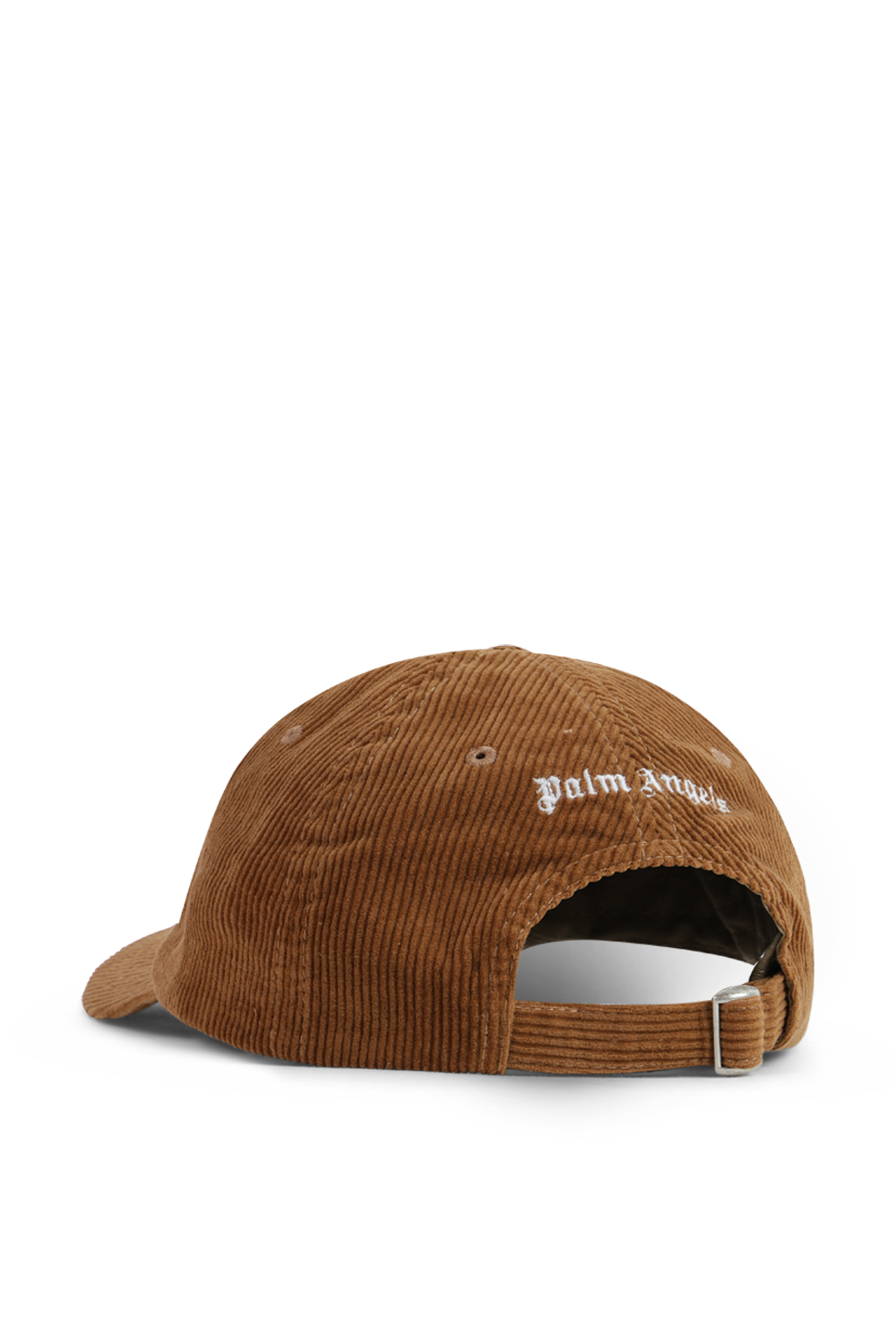 תמונה אחורית של כובע מצחייה קורדרוי בגוון חום