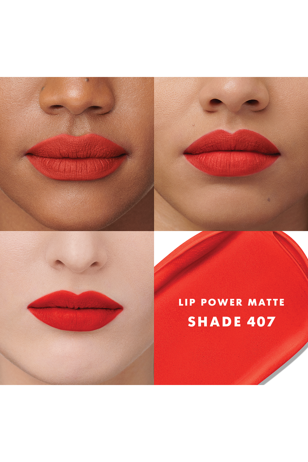 תמונה אחורית של שפתון עמיד ליפ פאוור בגימור מאט 407