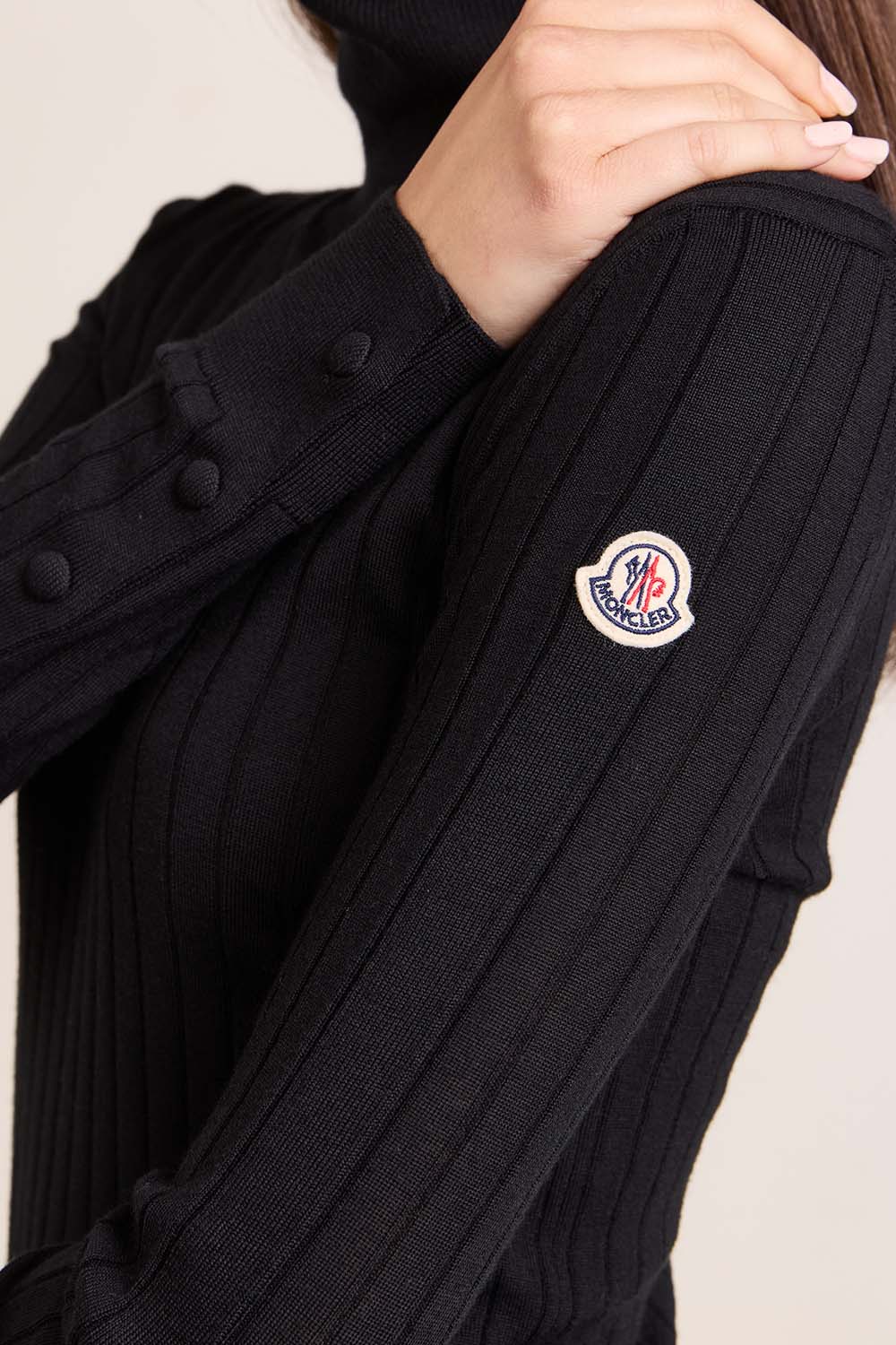 תמונת תקריב דוגמן של סריג גולף צמר