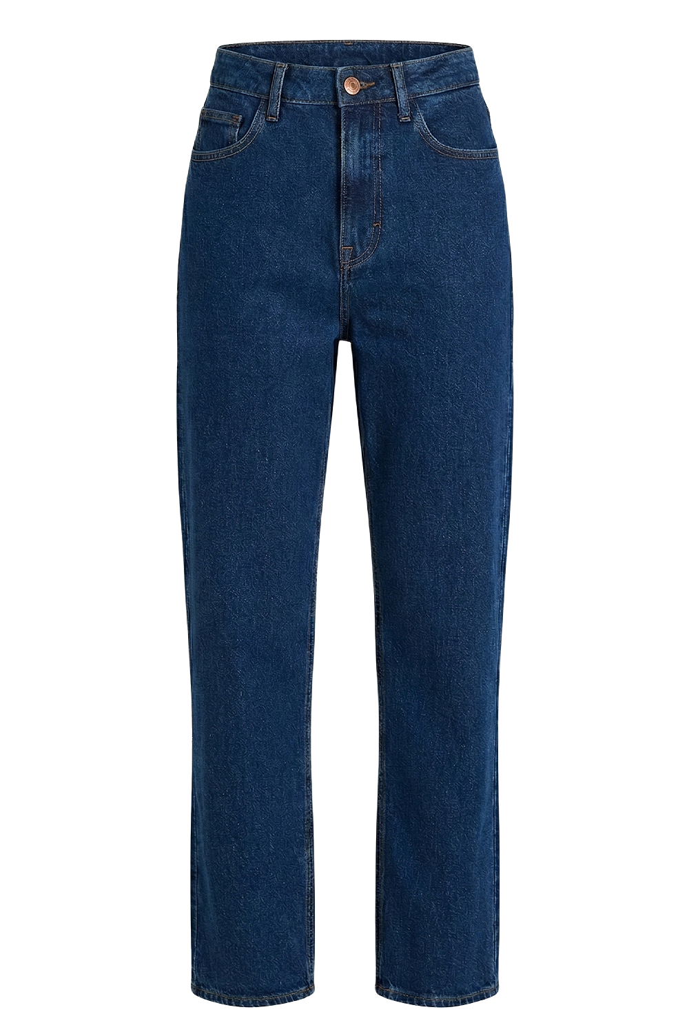 תמונה קידמית של מכנסי ג'ינס בגזרה ישרה