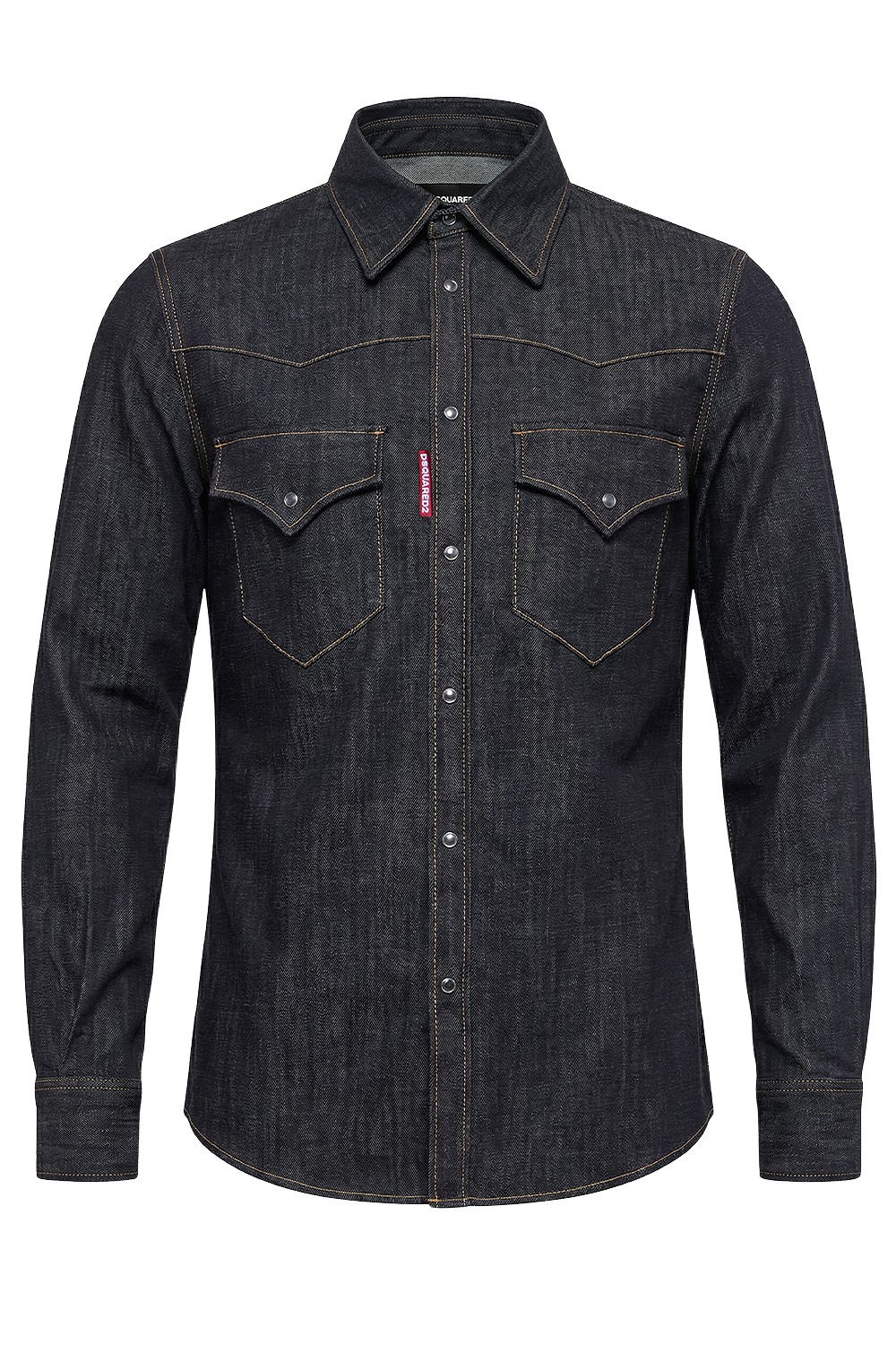 תמונה קידמית של חולצת ג'ינס מכופתרת