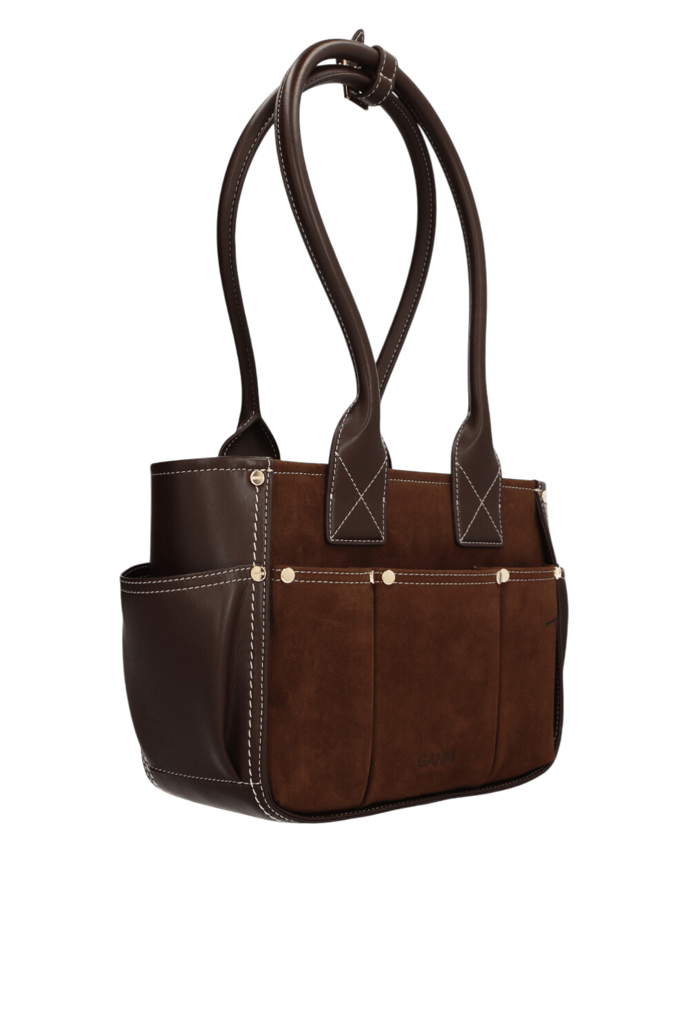 תמונה אחורית של תיק כתף פוזי סמול זמש