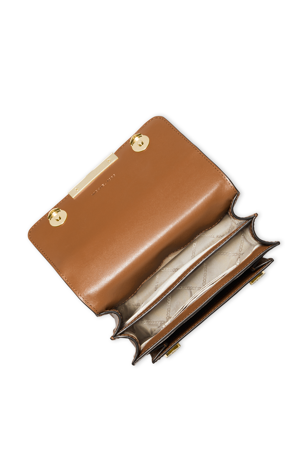 תמונת תקריב של Jade XS Logo and Leather Crossbody Bag in Vanilla