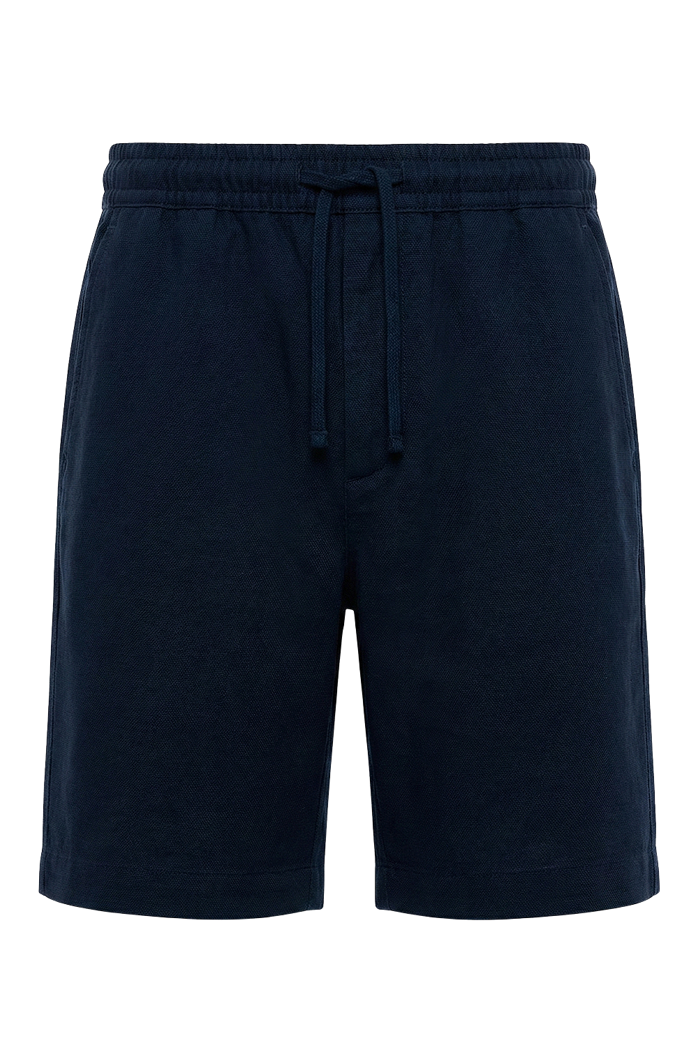 תמונה קידמית של מכנסי פשתן קצרים