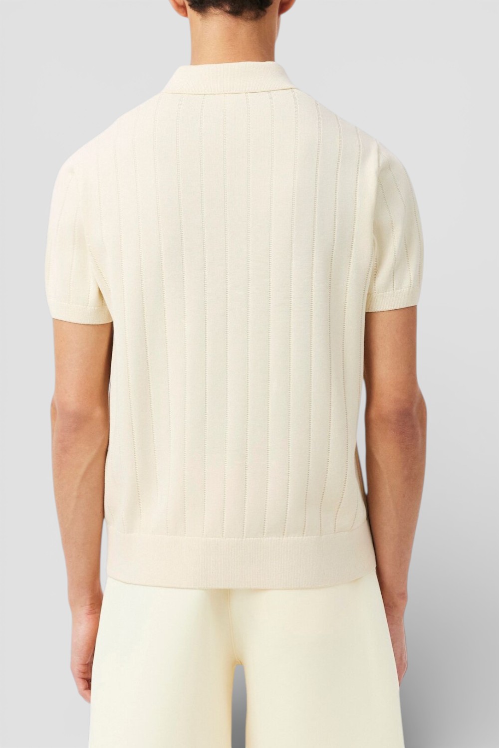 תמונת דוגמן אחורית של חולצת פולו