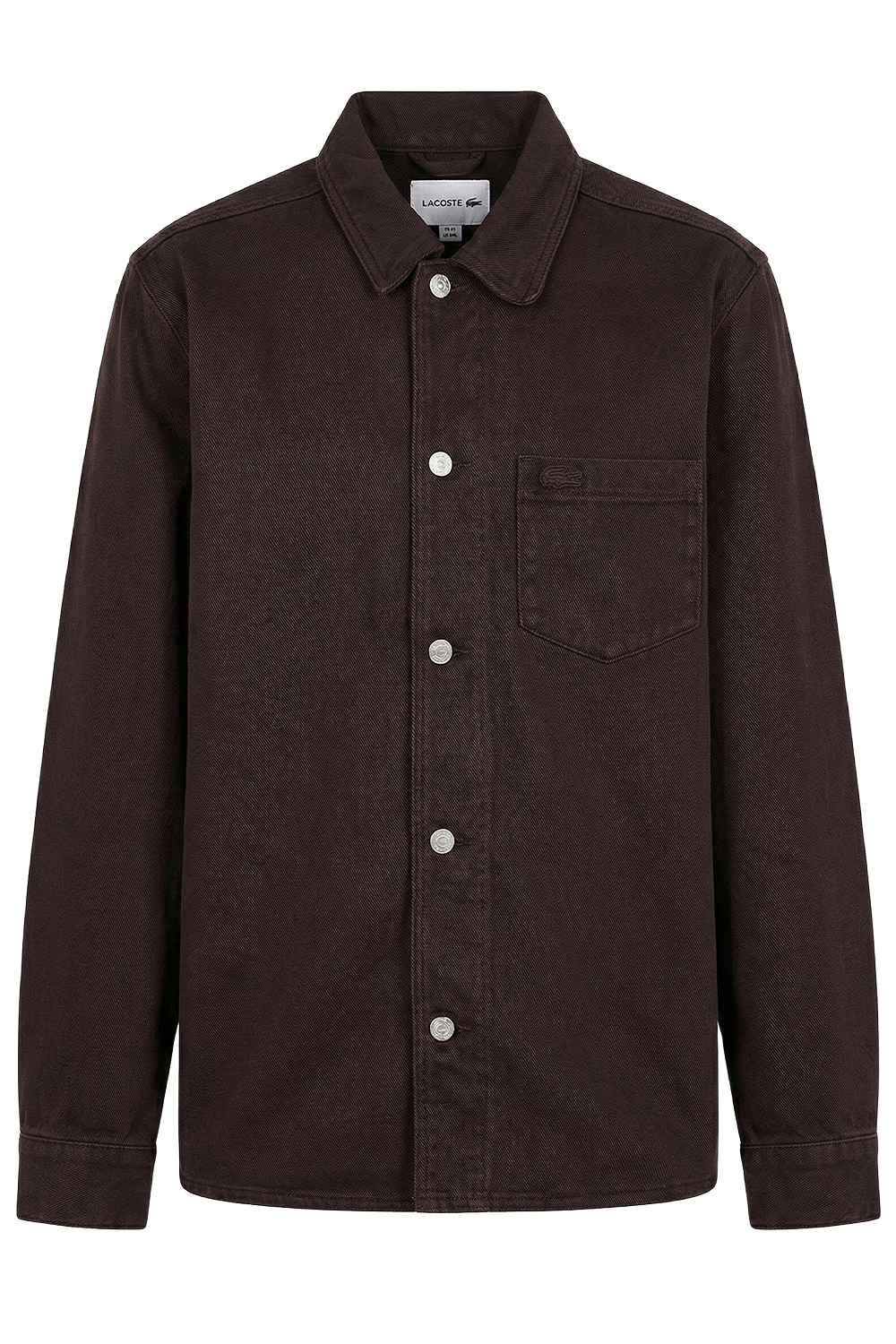 תמונה קידמית של ז'קט-חולצה ג'ינס אוברסייז