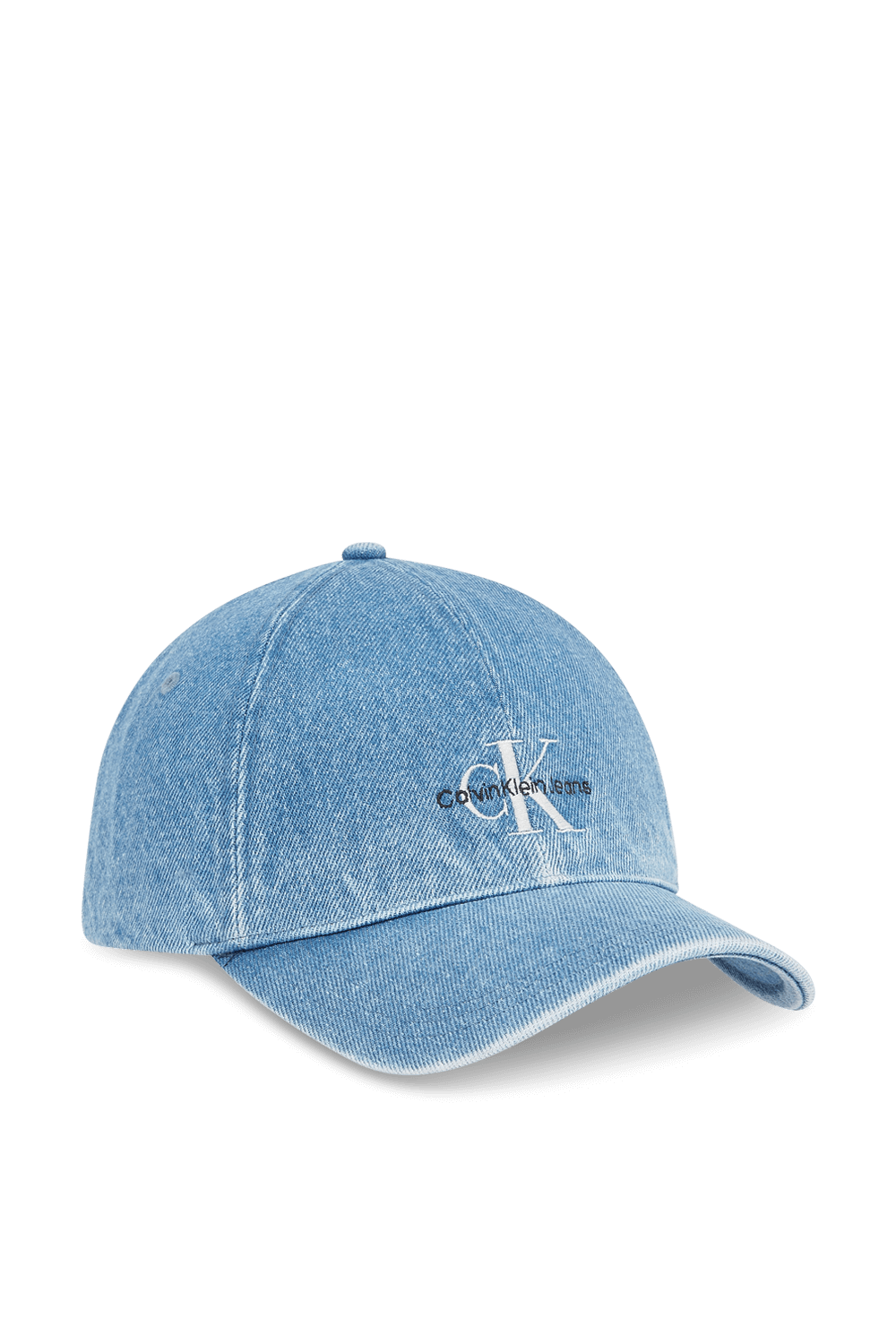 תמונה קידמית של כובע מצחייה ג'ינס