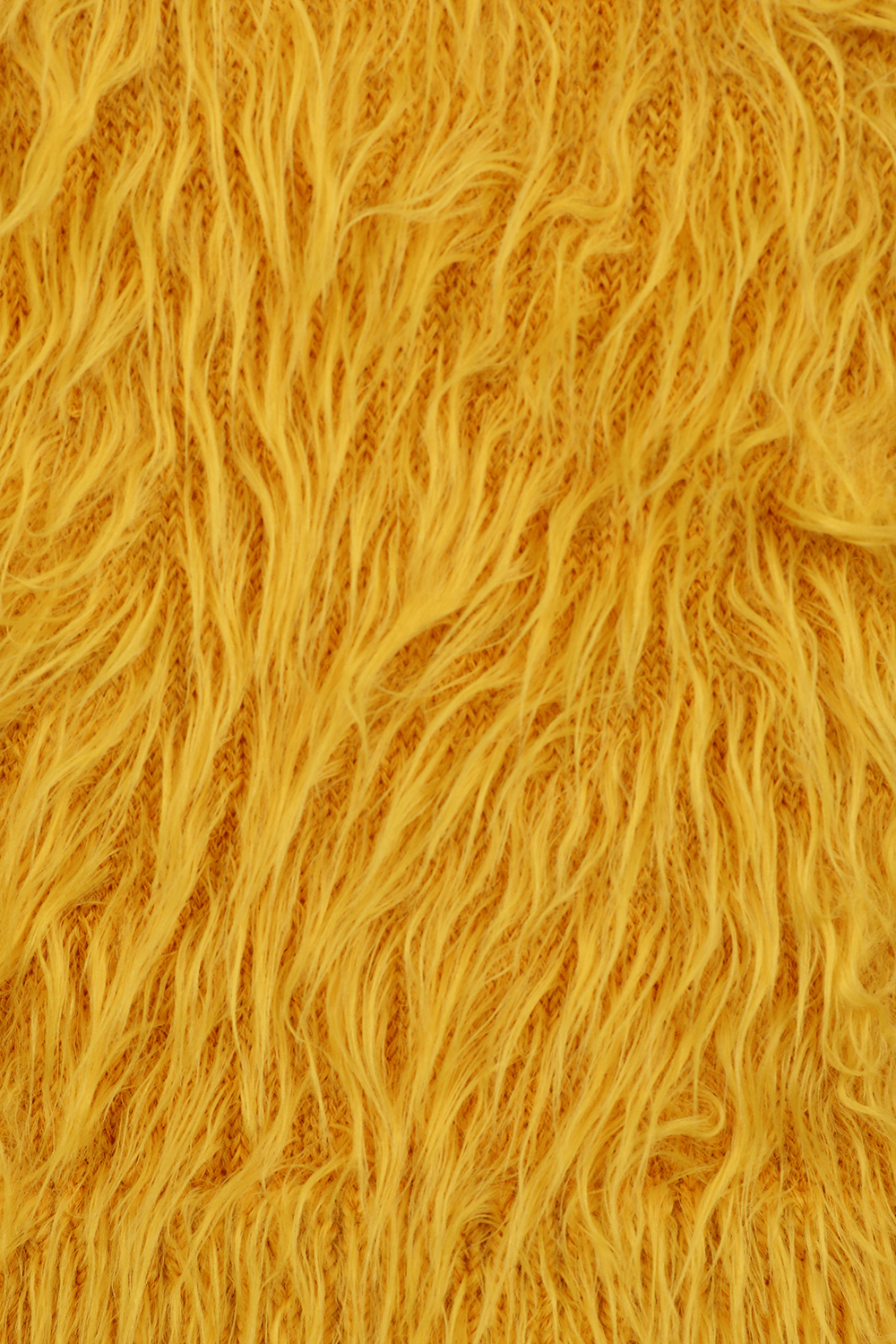 תמונה אחורית של סוודר פרווה טבעונית ארוך