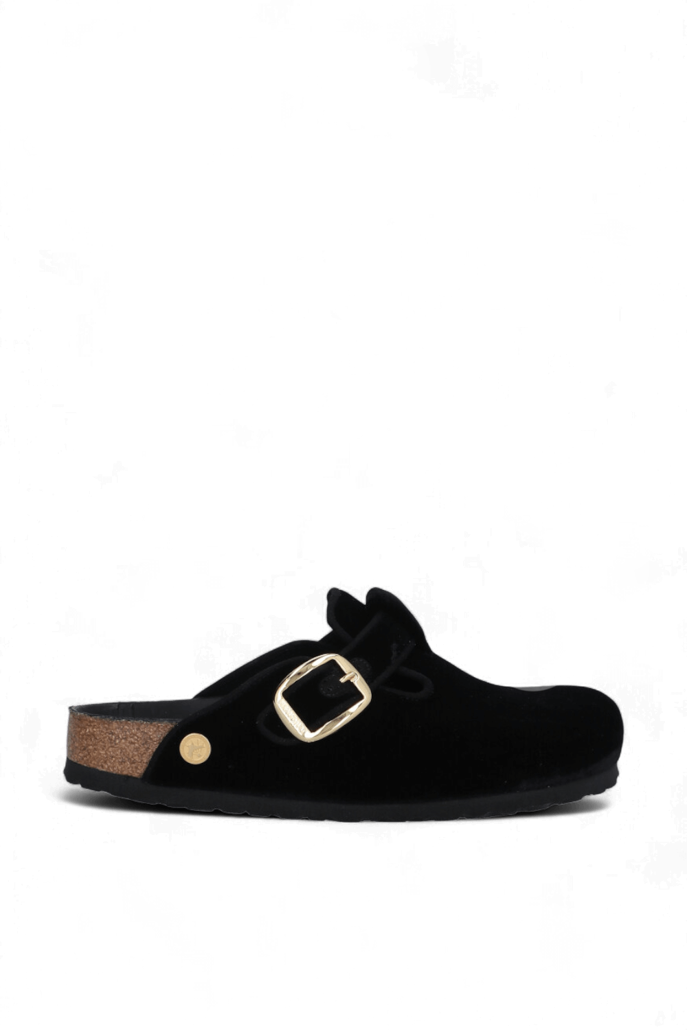 תמונה קידמית של נעלי בוסטון קטיפה