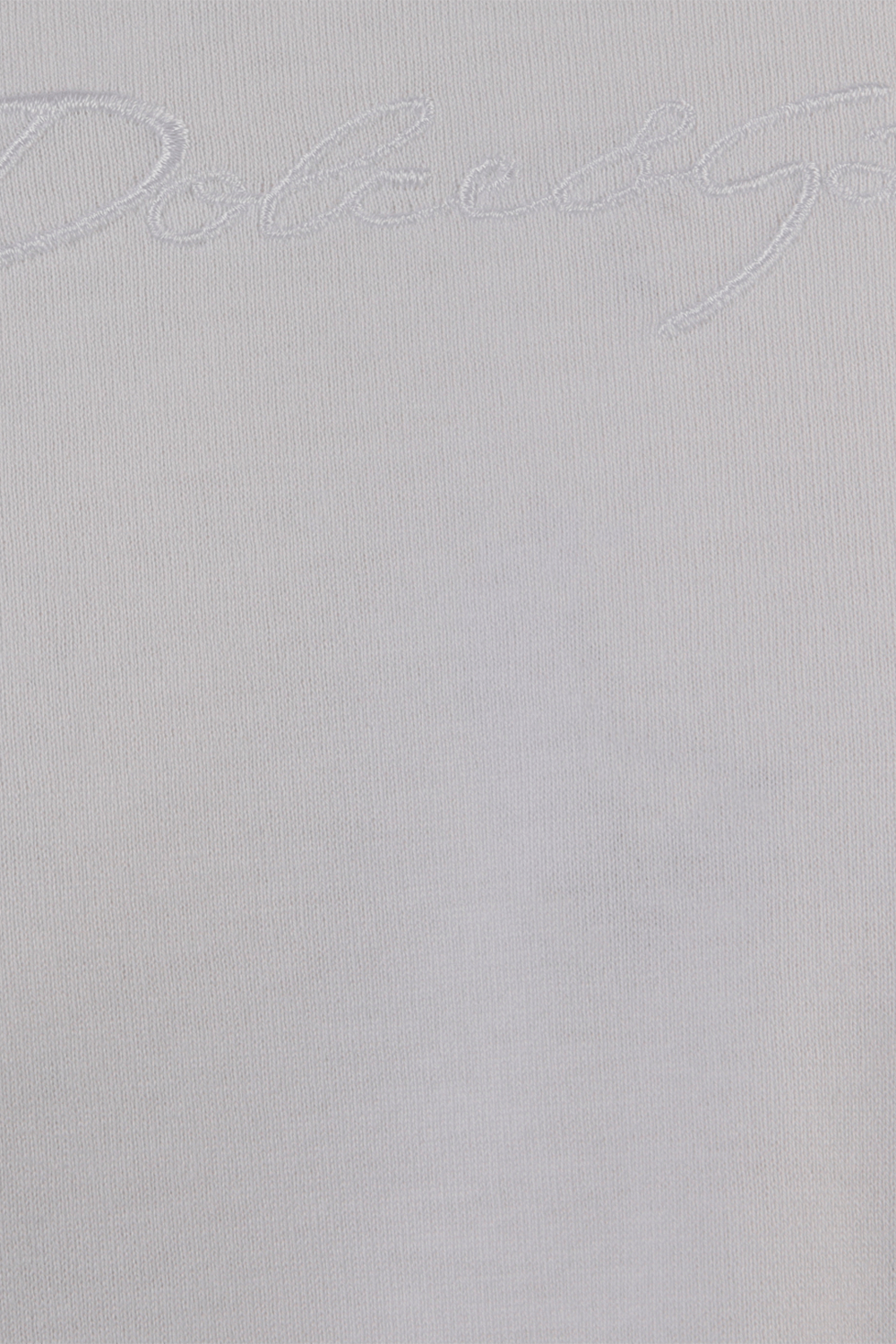 White Embroidered Signature Logo Tee DOLCE & GABBANA