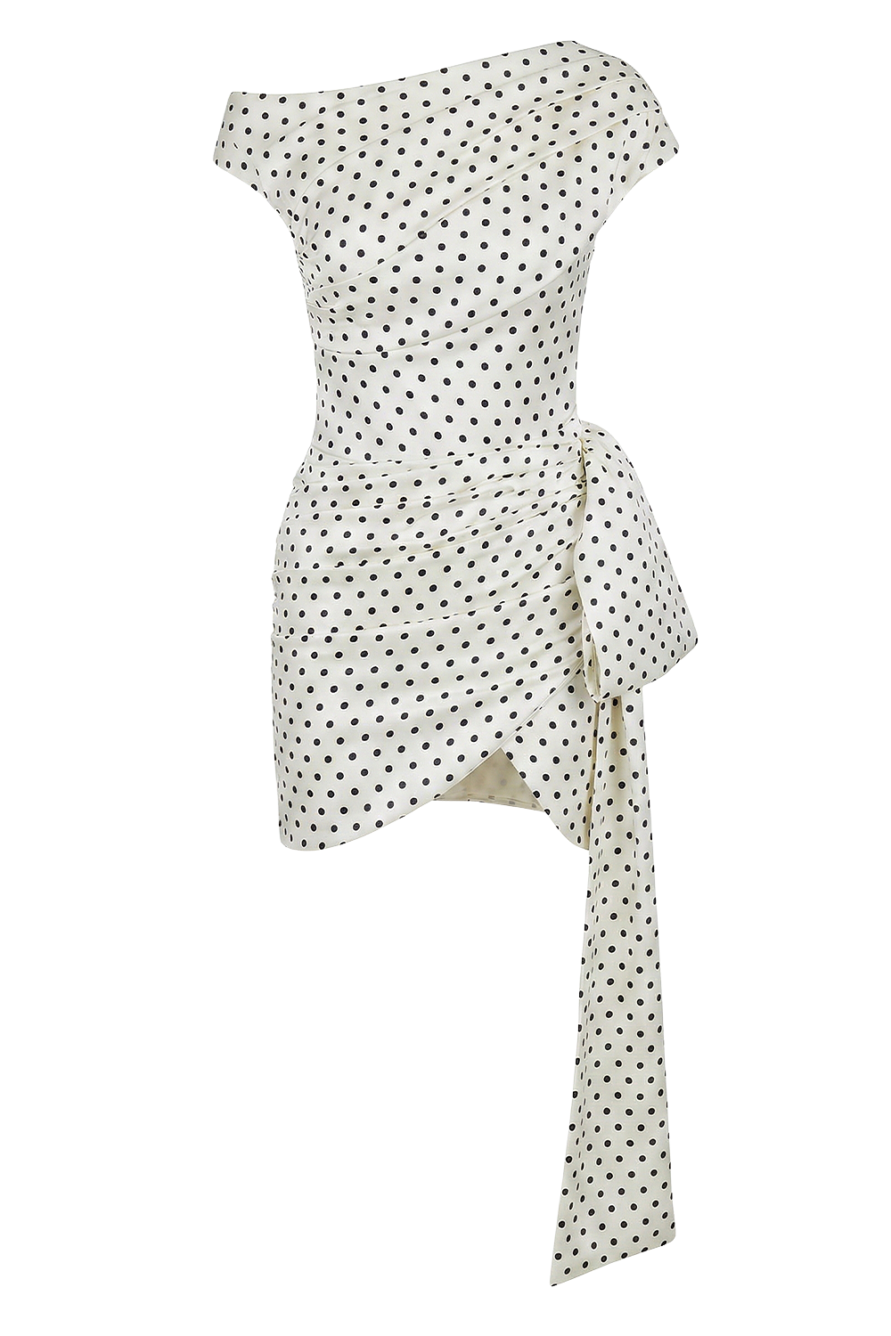 תמונה קידמית של שמלת מיני נקודות