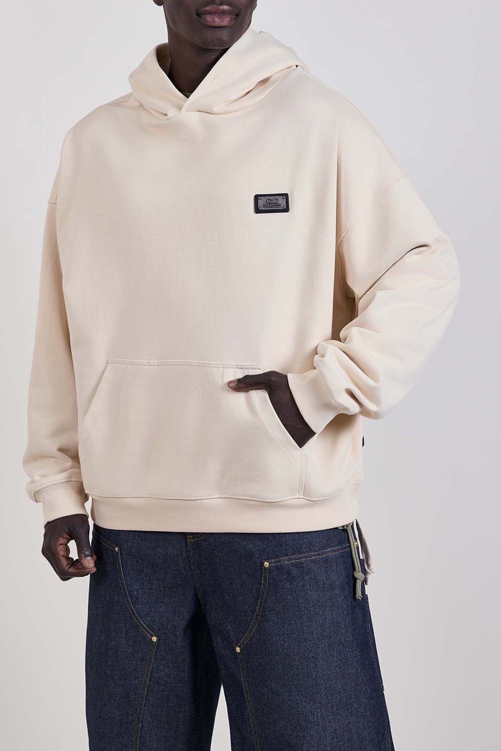 תמונת דוגמן קידמית של Knitted LORDS EKCESS HOODIE DESERT