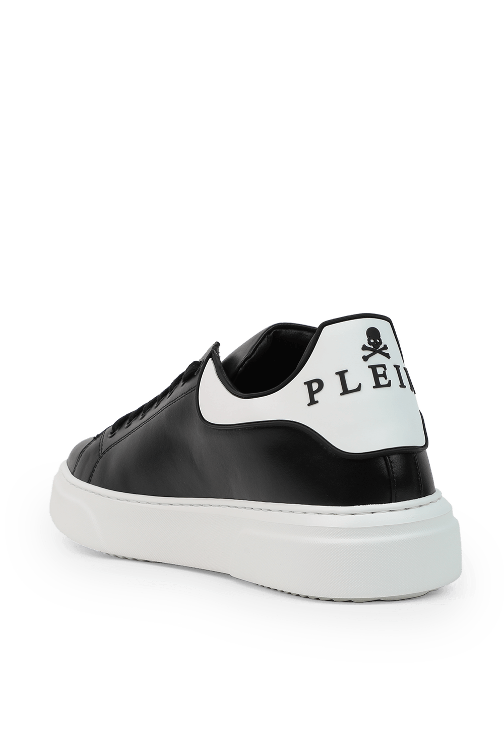 תמונה אחורית של Leather Runner Iconic in Black