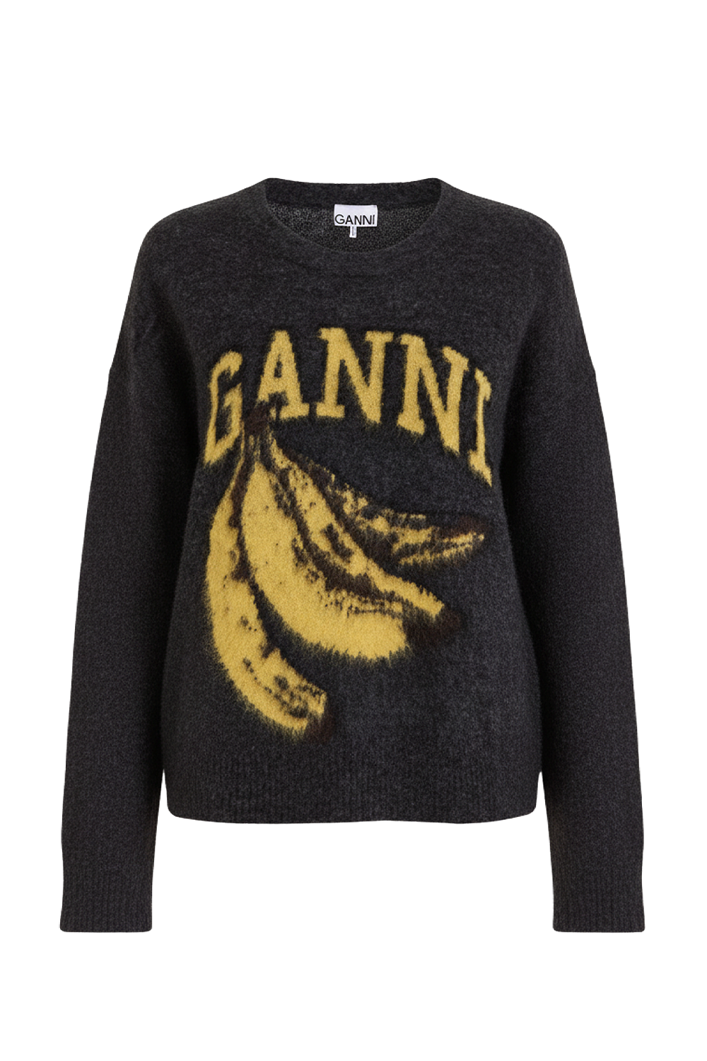 תמונה קידמית של סריג צמר אוברסייז