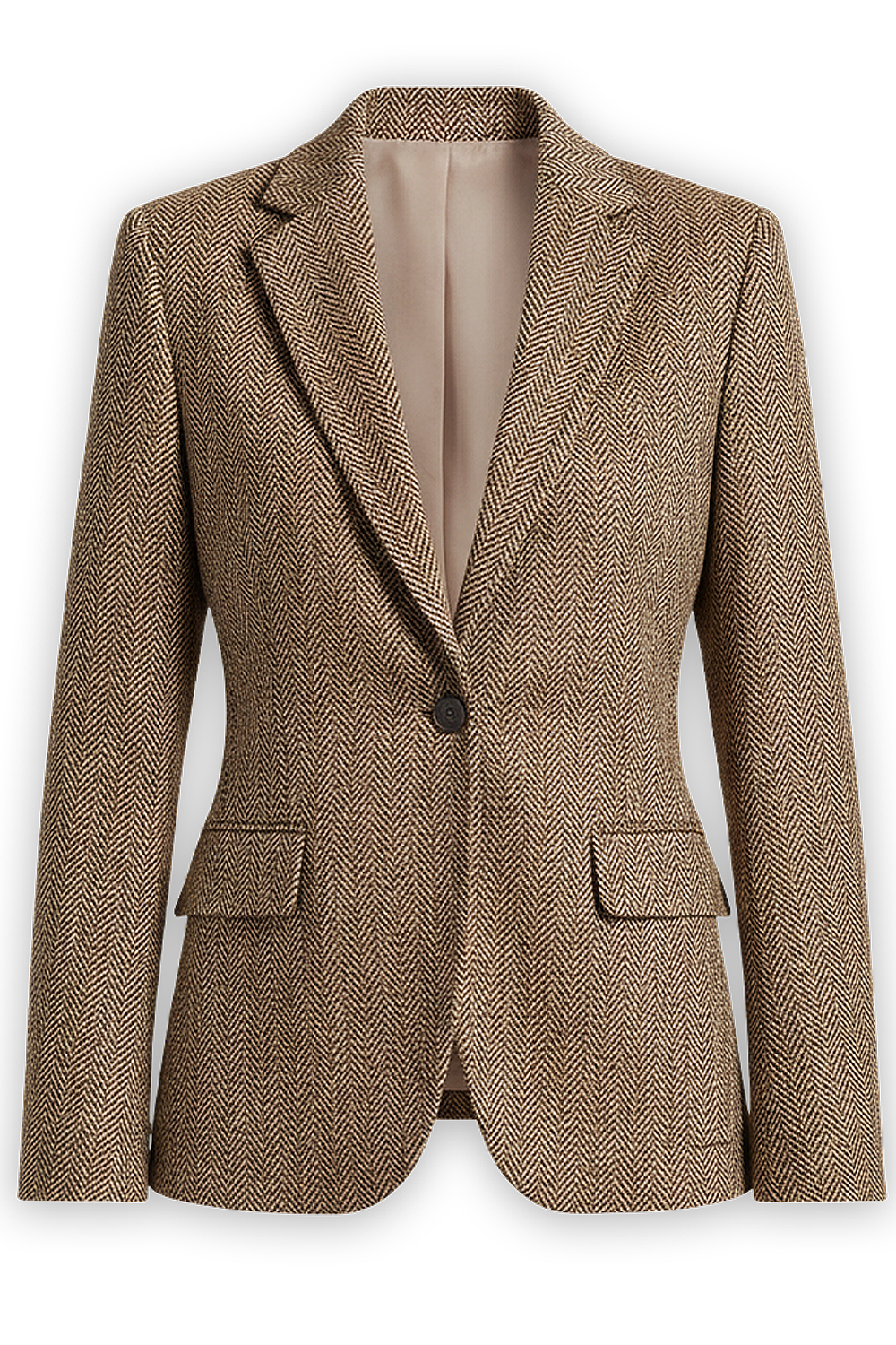 תמונת דוגמן קידמית של בלייזר טוויד