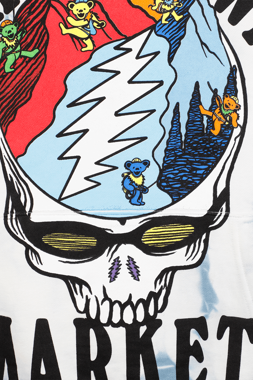 תמונה אחורית של Chinatown Market x GD- Positive Altitude Hoody in Tie Dye