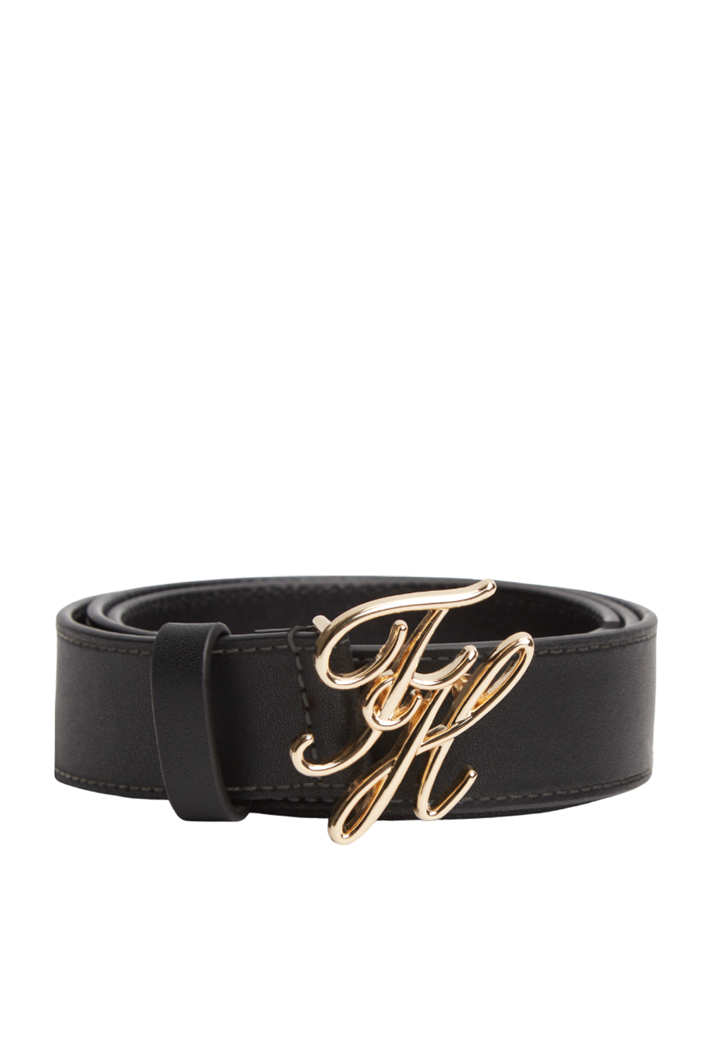 תמונת תקריב של חגורת עור