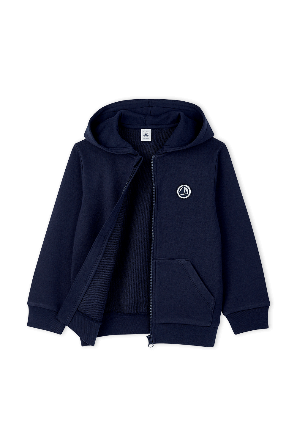 תמונה אחורית של סווטשירט ארוך כחול כהה - גילאי 3-5