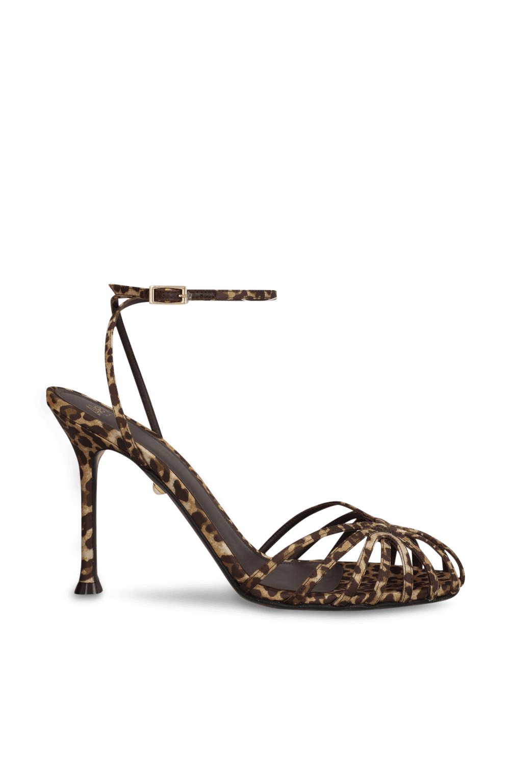 תמונה קידמית של סנדלי עקב מנומרות