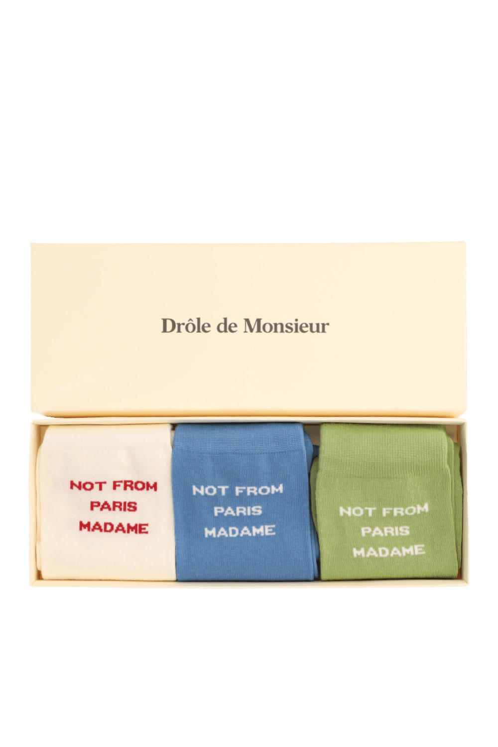 תמונה קידמית של מארז שלושה זוגות גרביים