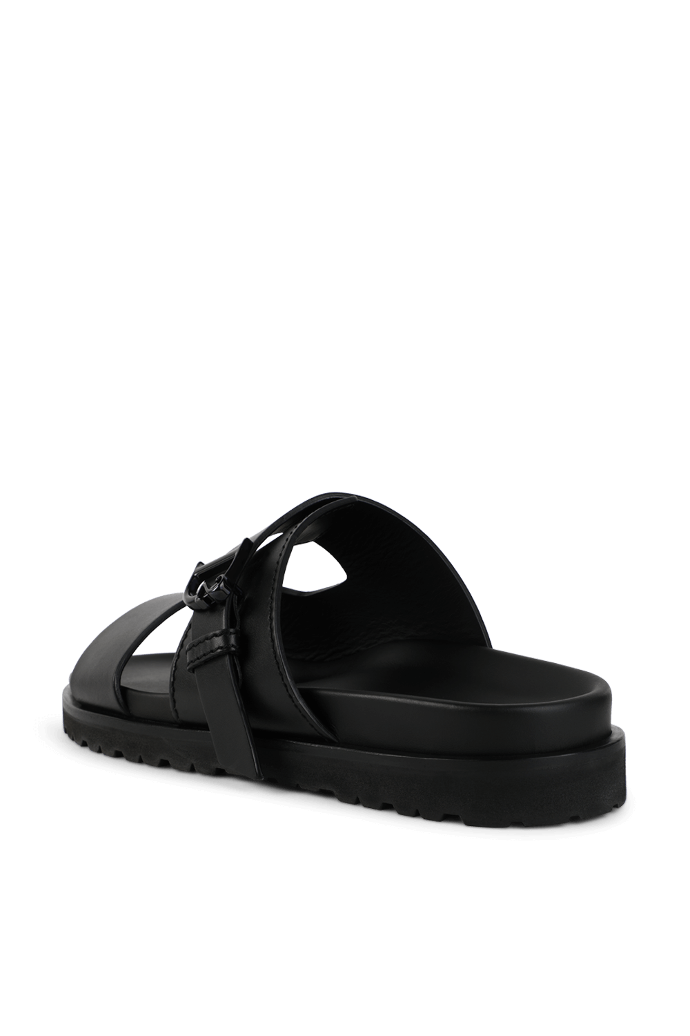 תמונה אחורית של סנדלי עור