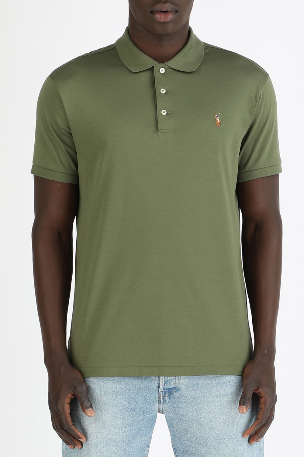 תמונת דוגמן קידמית של Classic Short Polo Shirt in Green