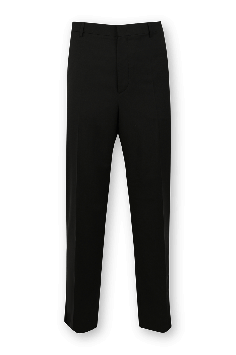 תמונה קידמית של מכנסיים מחויטים שחורים מצמר